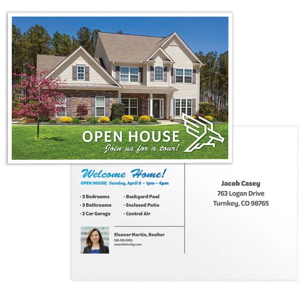Laser/Ink Jet White Post Cards, 4" x 6", 2/Sheet, 100 Cards/Bx