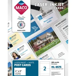Laser/Ink Jet White Post Cards, 4