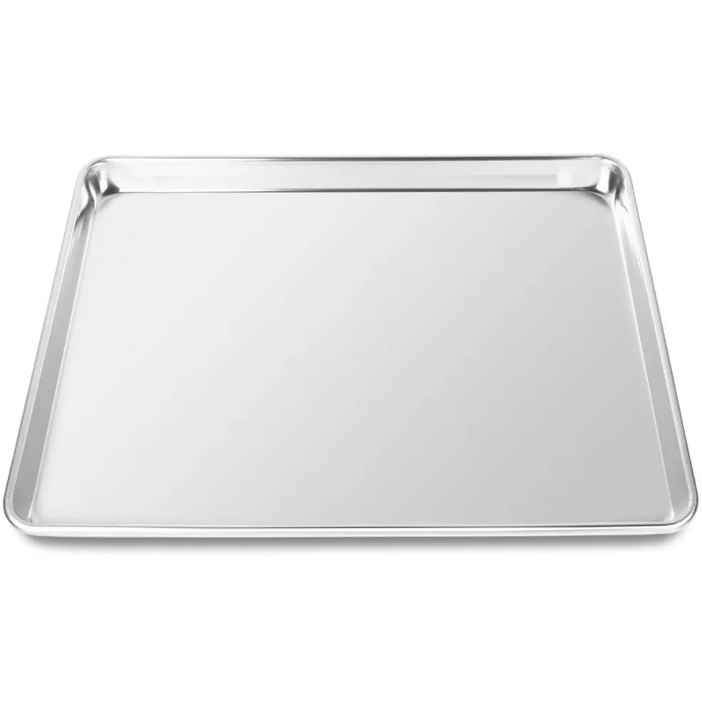 Last Confection 6 Cookie Baking Sheets - Rimmed Aluminum Jelly Roll Trays