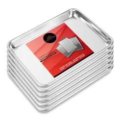 Last Confection 6 Cookie Baking Sheets - Rimmed Aluminum Jelly Roll Trays