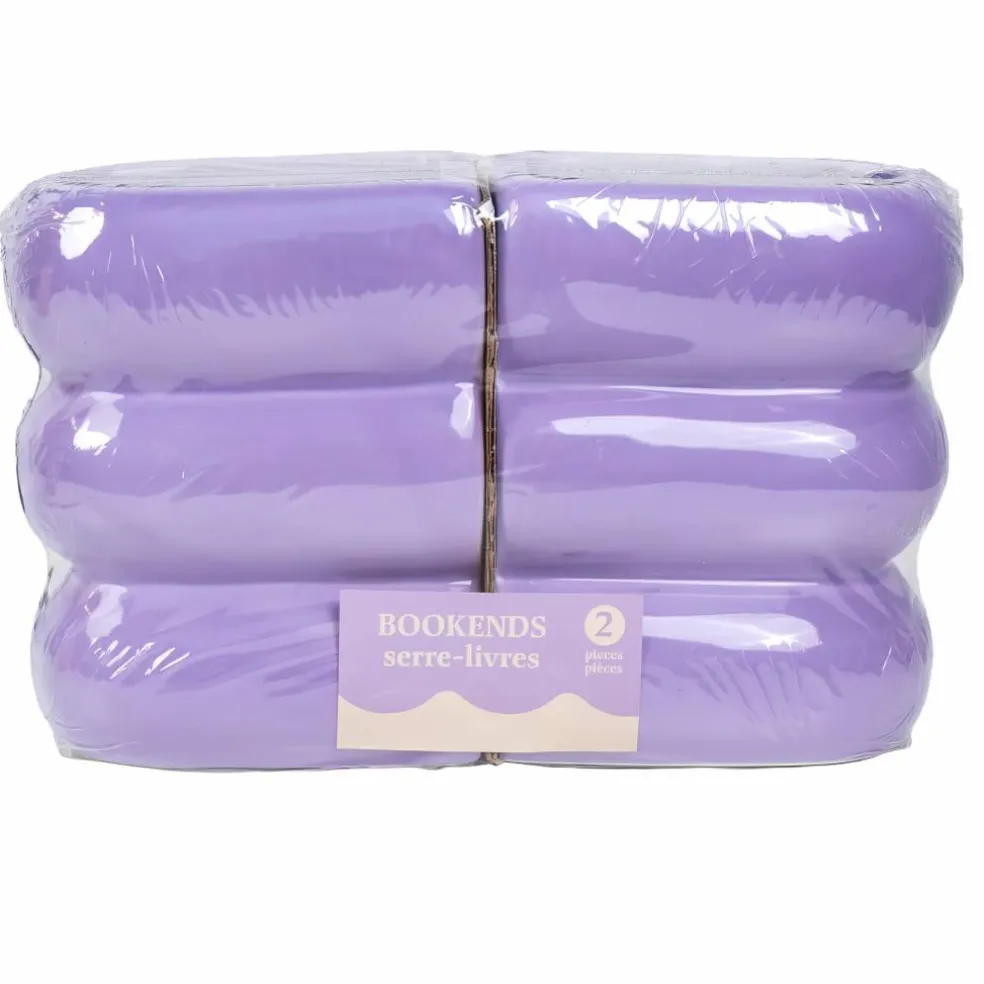 Lavender Bubble Bookend Set