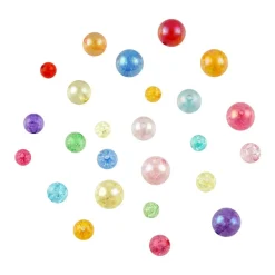 1/2lb. Crackle Mix Round Beads by Creatology™