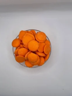 2.5lb Merckens Orange Chocolate Candy Melts for Dipping Coating Drizzling Baking and Decorating