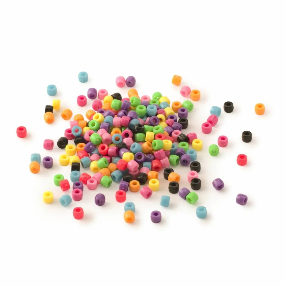 1lb. Opaque Pony Beads by Creatology™, 4mm x 7mm