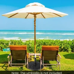 40LBS 21.5Inch Round Outdoor Umbrella Base