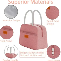 Leakproof Bento Box & Insulated Lunch Bag Set, lunch box for women