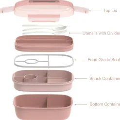 Leakproof Bento Box & Insulated Lunch Bag Set, lunch box for women