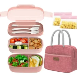 Leakproof Bento Box & Insulated Lunch Bag Set, lunch box for women
