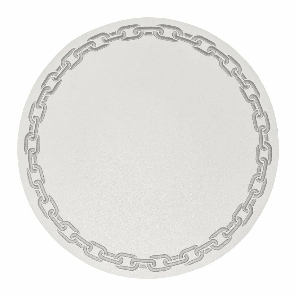 Leatherette Chain Design Placemat Set of 4