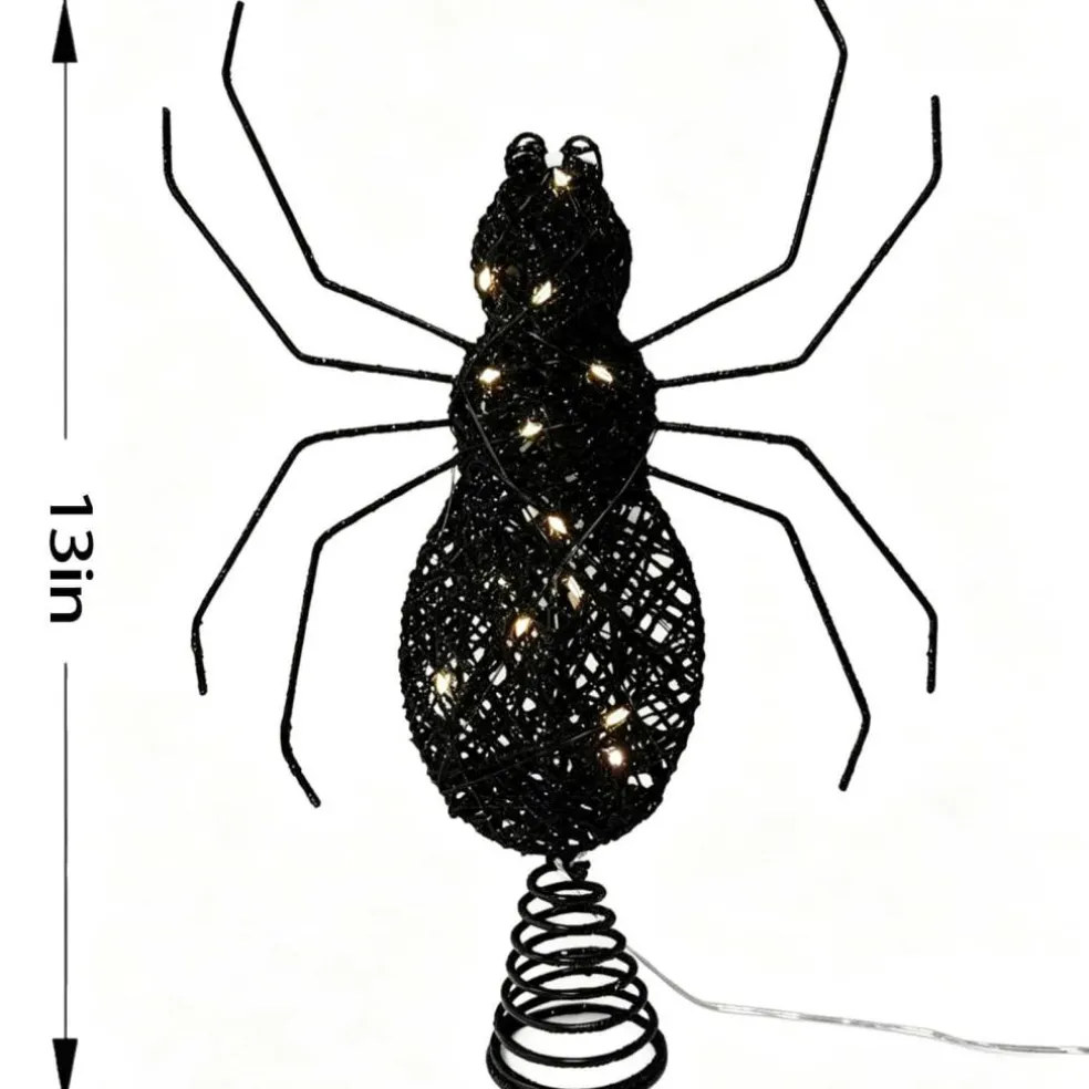 13" LED Black Spider Tree Topper by Ashland®