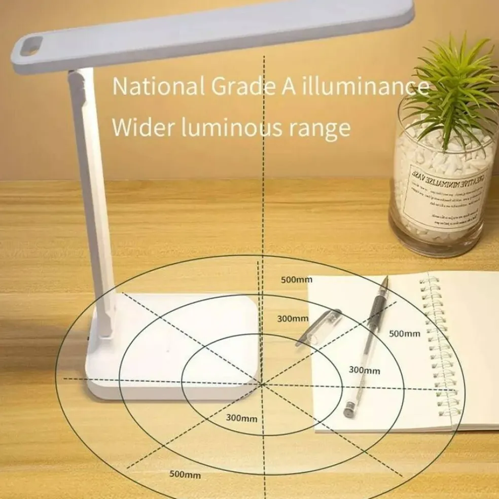 LED Desk Lamp Touch Sensor Reading Foldable Table Lamp Eye Caring Reading Light