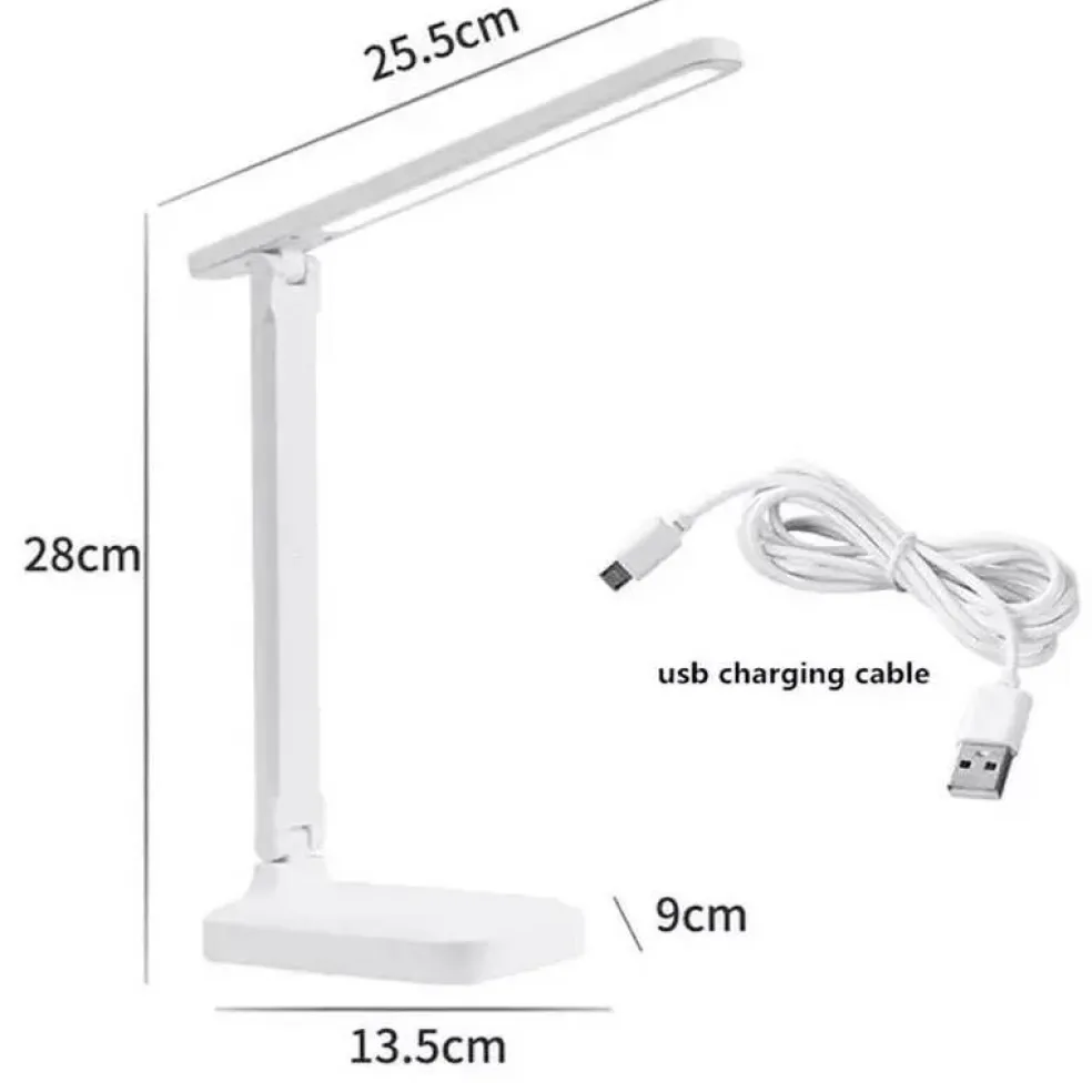 LED Desk Lamp Touch Sensor Reading Foldable Table Lamp Eye Caring Reading Light