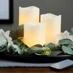 LED Flame Pillar Candle Set by Ashland®