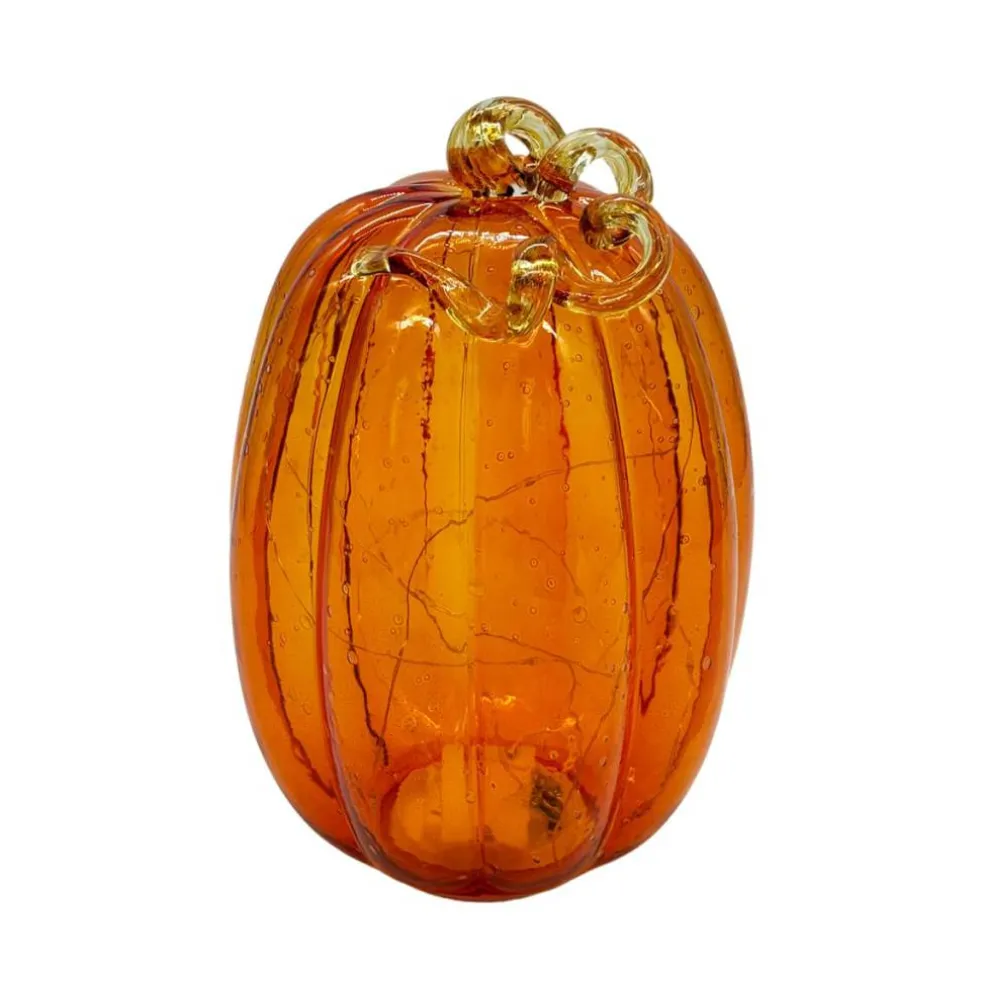 9.25" LED Glass Pumpkin Décor by Ashland®