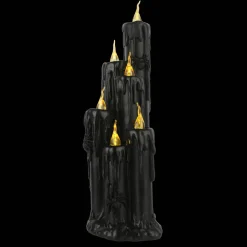 15.5" LED Lighted Black Candles by Ashland®