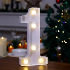 LED Light Up Number Letters, Marquee Numbers Lights Sign - Number 1