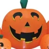 102" LED Pumpkin Patch Halloween Inflatable – 7 Connected Jack-O'-Lanterns