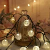 60 LED Solar Bubble String Lights 42ft Waterproof 8 Modes