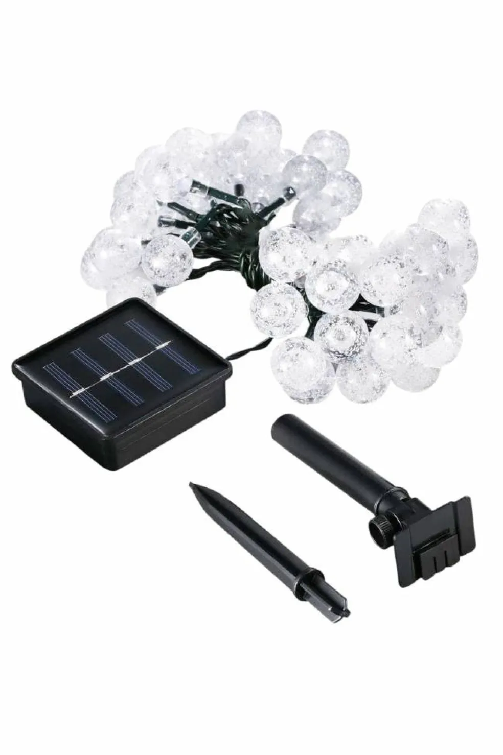 60 LED Solar Bubble String Lights 42ft Waterproof with 8 Modes