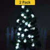 60 LED Solar Fairy Bubble String Lights 42ft Garden Decor