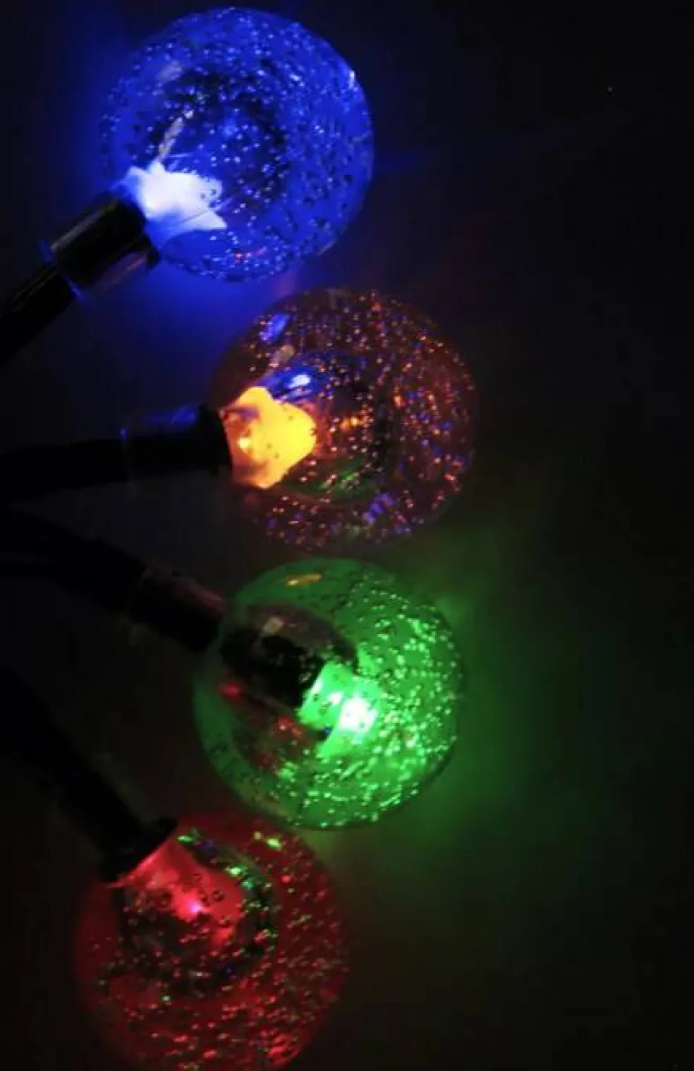 30 LED Solar Power Bubble String Lights 8 Mode 21 Feet Long
