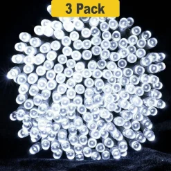 100 LED Solar Powered Outdoor String Lights Green Cable Waterproof Garden & Patio Decorative Fairy Lights