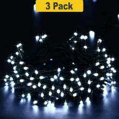 100 LED Solar String Lights with Green Wire for Outdoor Garden Decoration