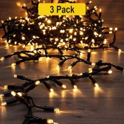 100 LED Waterproof Christmas String Lights Green Wire 32ft