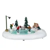 Lemax After School Hockey Match Animated Table Accent Battery Operated #94017