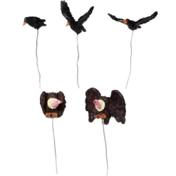 Lemax Assorted Birds Halloween Village Accessory Set of 5 #84816
