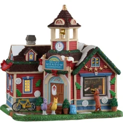 Lemax Bright Meadow Elementary Lighted Building #15766