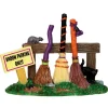 Lemax Broom Parking Rack Spooky Town Village Accessory #44737