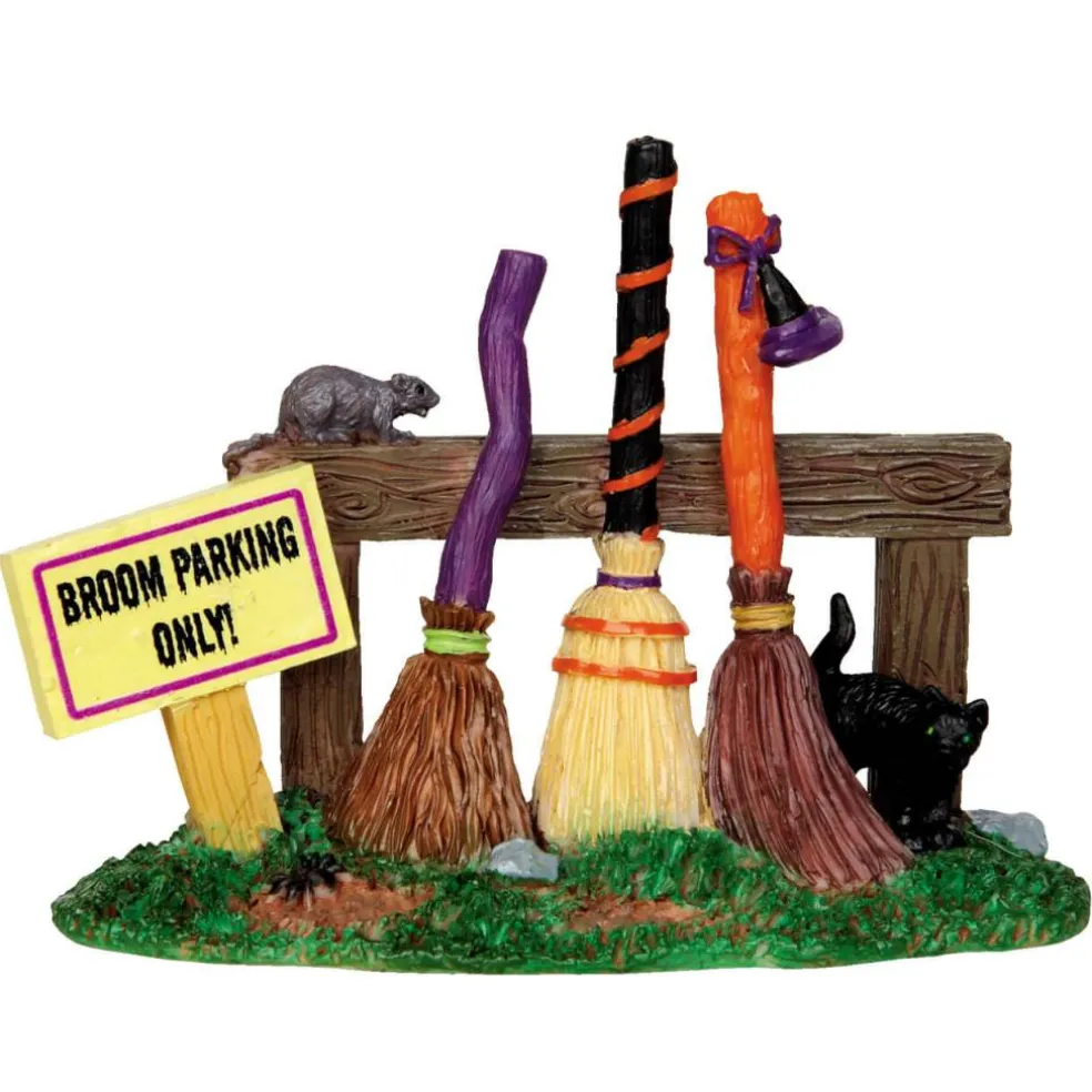 Lemax Broom Parking Rack Spooky Town Village Accessory #44737