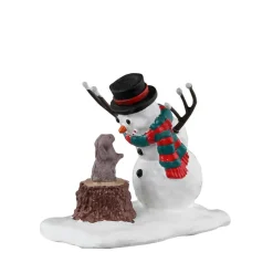 Lemax Bunny Makes a Friend Village Accessory Figurine #34092