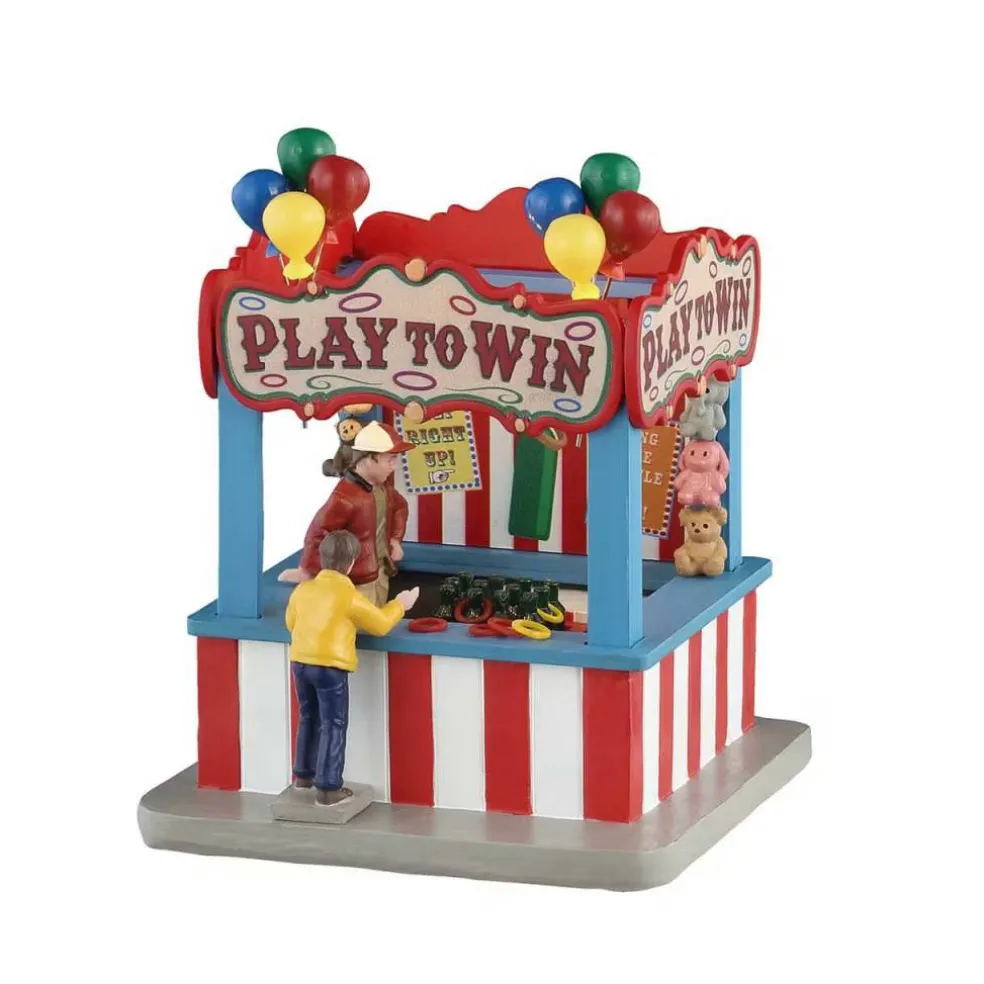 Lemax Carnival Village Accessory: Ring Toss Game