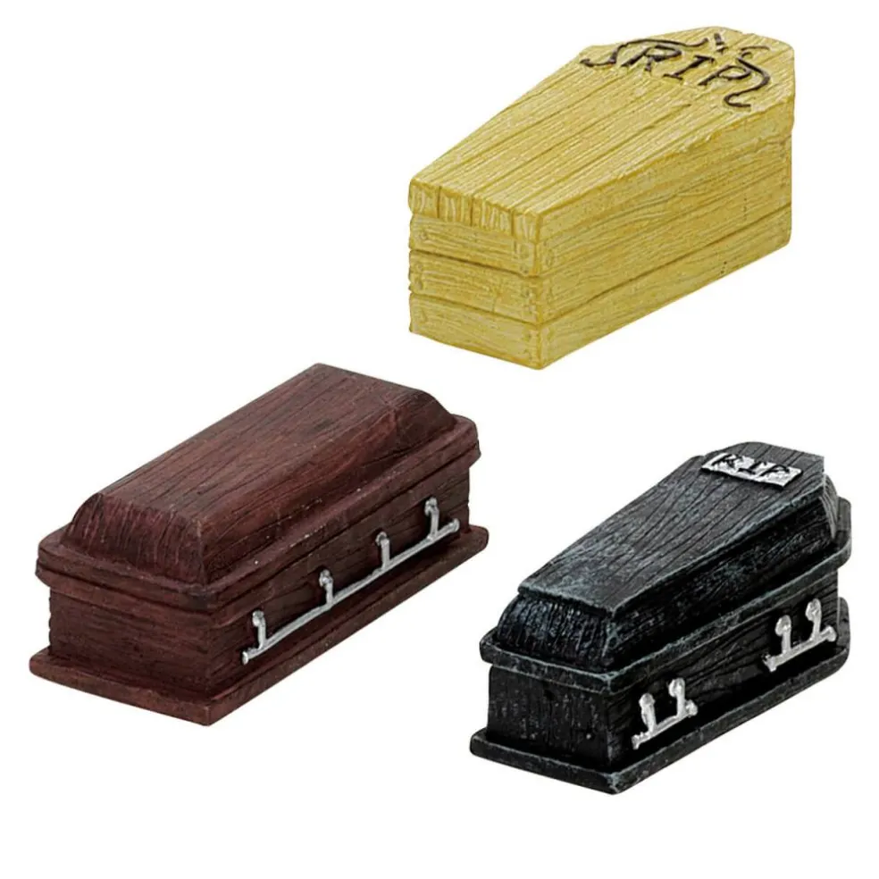 Lemax Coffins Set of 3 Village Accessory #74583