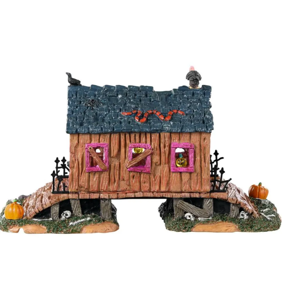 Lemax Creepy Covered Bridge Table Accent #33631