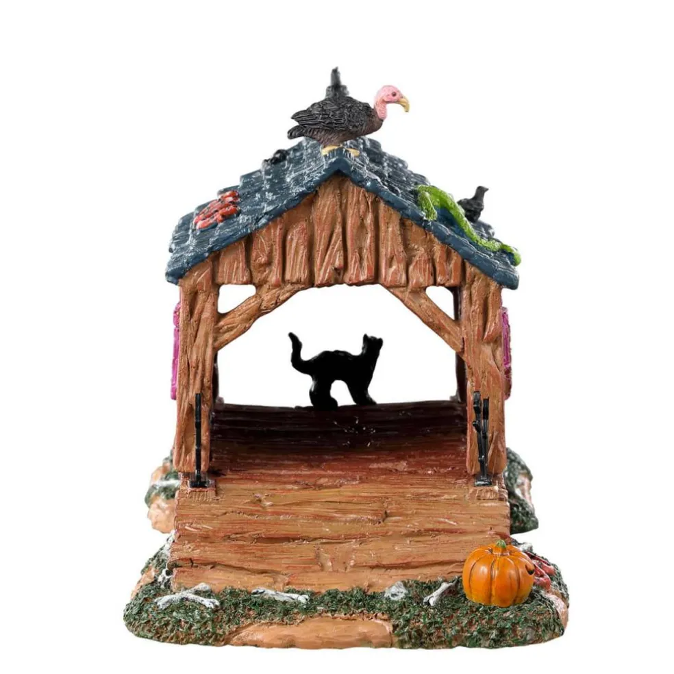 Lemax Creepy Covered Bridge Table Accent #33631