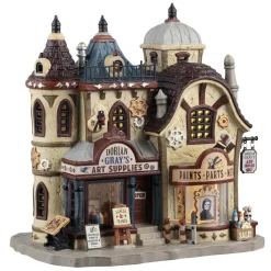 Lemax Dorian Gray's Art Supplies Lighted Building #55306