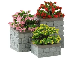 Lemax Flower Bed Boxes Accessory Set of 3 #84380