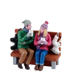 Lemax Hot Cocoa Drinkers Figurine #12046