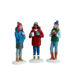 Lemax Hot Cocoa With Friends Figurine Set of 3 #42316