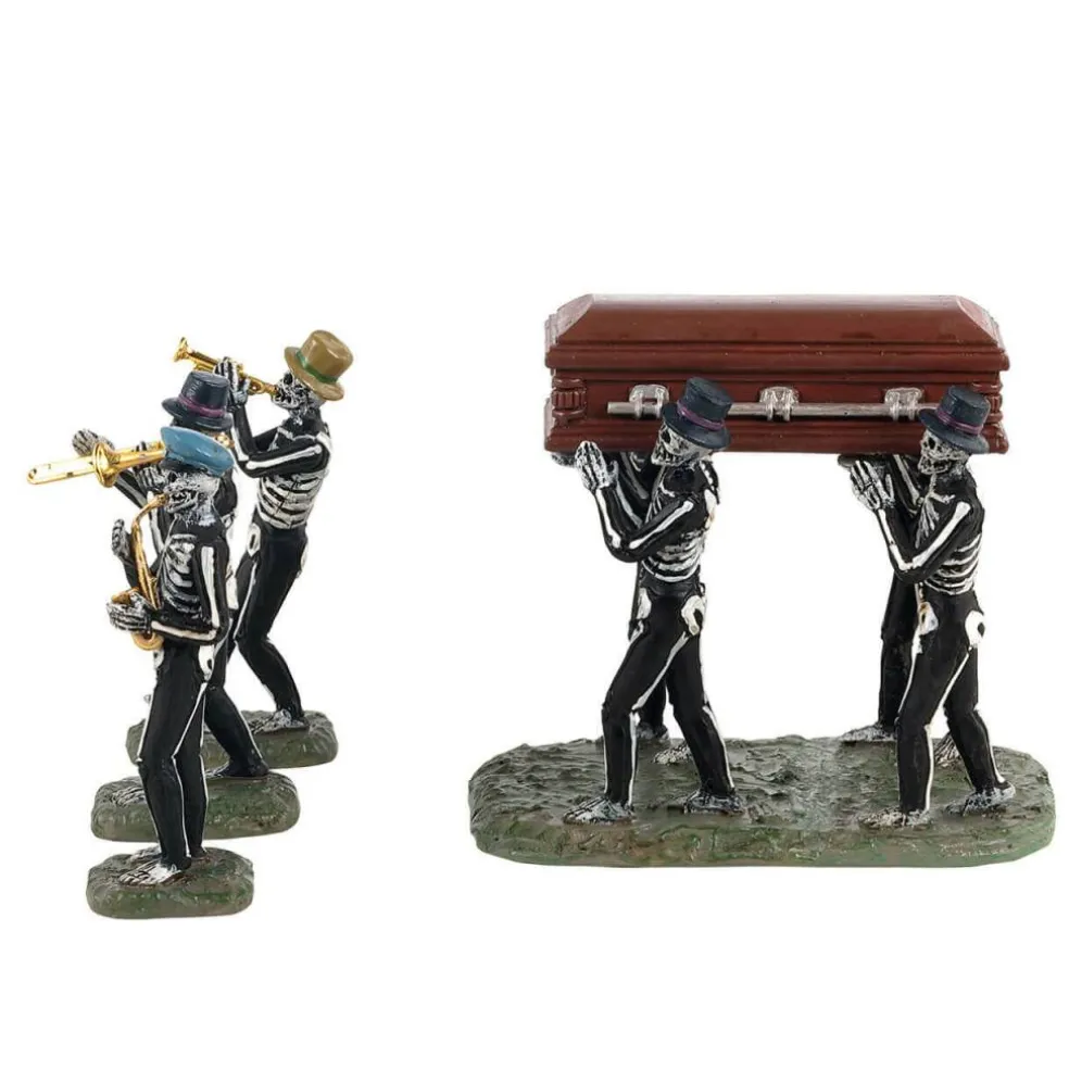 Lemax Jazz Funeral Table Accent Set of 4 #13554