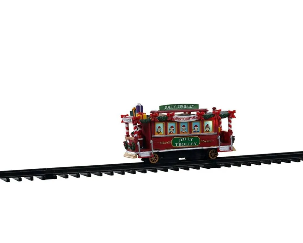Lemax Jolly Trolley Sights and Sounds Battery-Operated Train Car #04738