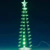 Lemax Lighted Silhouette Tree - Green - 9 Inch