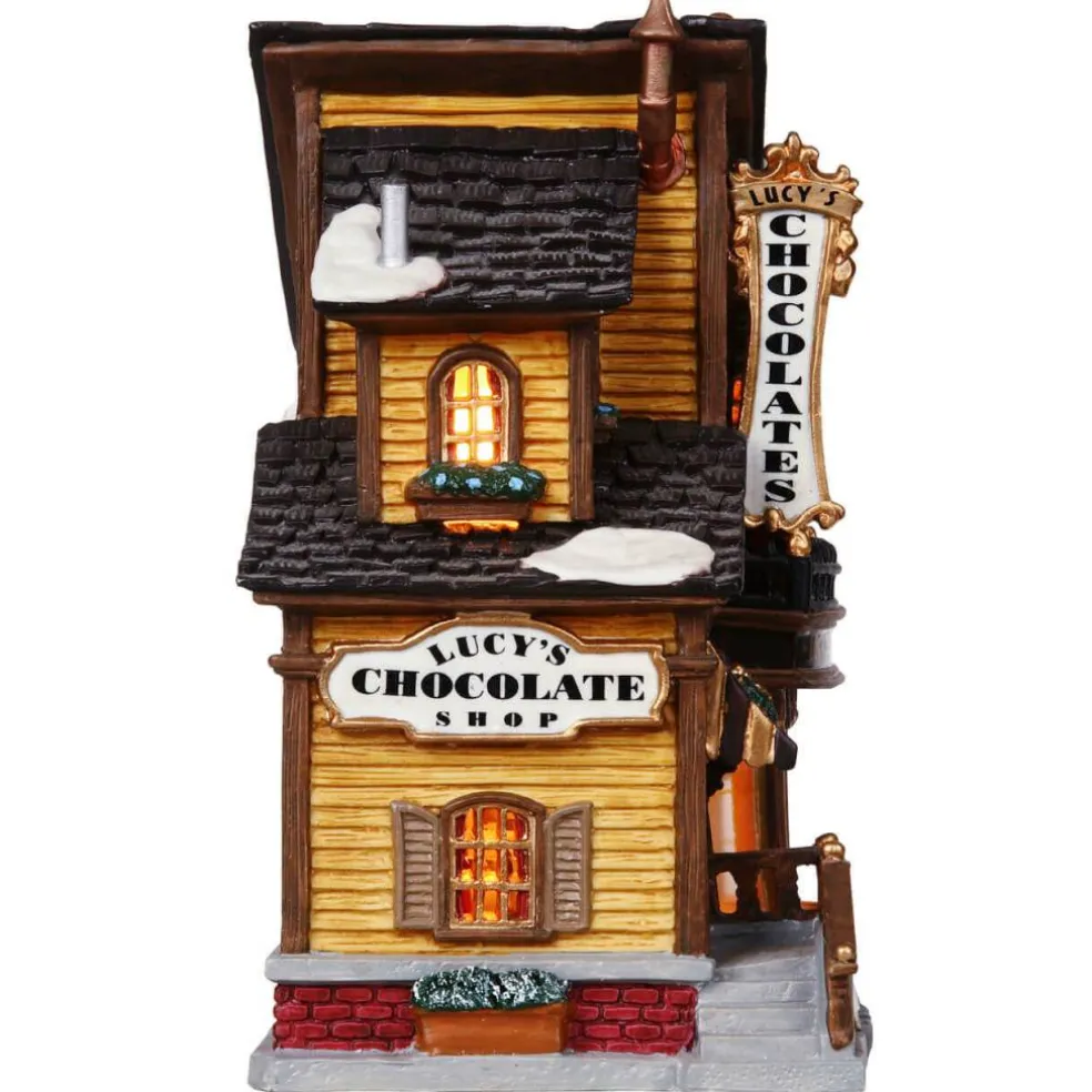 Lemax Lucy's Chocolate Shop Lighted Building #45052