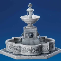 Lemax Modular Plaza-Fountain Table Accent with 4.5V Adaptor #64061