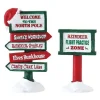 Lemax North Pole Signs Village Accessory Set of 2 #74325