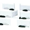 Lemax Plastic Picket Fence Accessory Set of 7 #14388