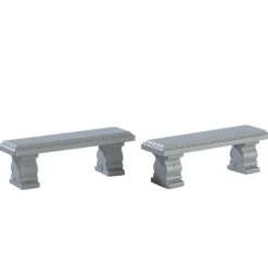 Lemax Plaza Bench Accessory Set of 2 #74236
